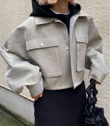 ameri EMBOSS SHORT ARMY LIKE JACKET