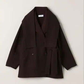 ATTISESSION 리버벨트 코트 브라운 36