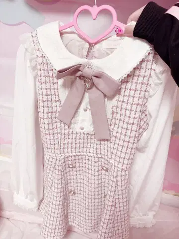 LIZLISA 리즈리사 트위드 셋업 핑크