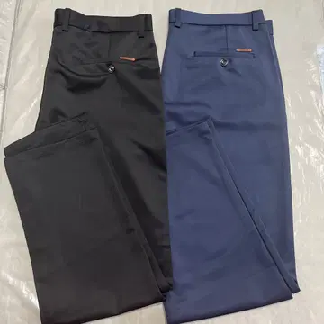 블랙과 네이비 슬랙스 2개 세트 사이즈 36