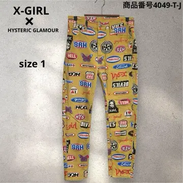 X-GIRL x HYSTERIC GLAMOUR 올 패턴 팬츠 사이즈 1