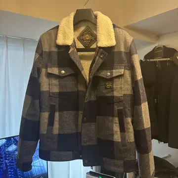 SUPERDRY WORKER STANDARD 체크 자켓