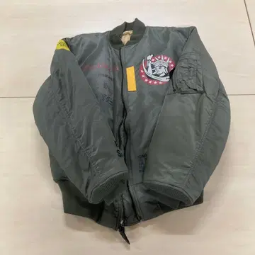 레어템 AVIREX MA-1 플라이트 자켓 SKYBLAZERS 쇼트 기장