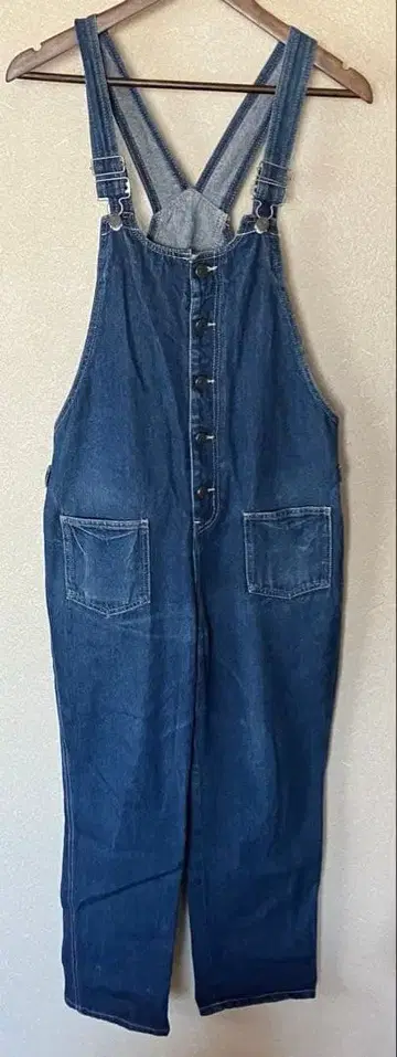 [ used ] and it _ 프론트 버튼 데님 살로펫