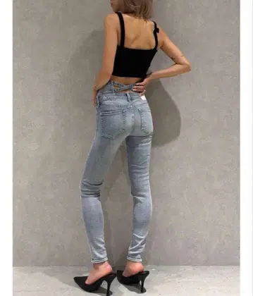 GYDA 백 크로스 스키니 데님 XS