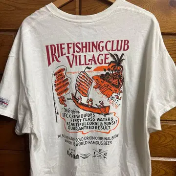 일리 낚시 클럽 오리온 맥주 반팔 티셔츠 / XL / 화이트