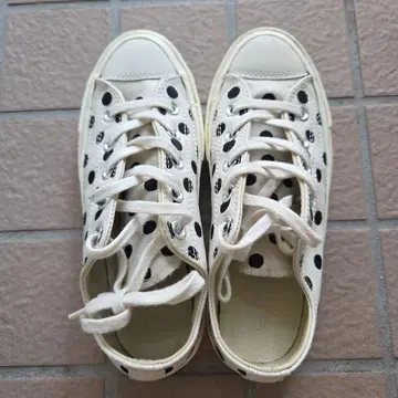 CONVERSE Chuck Taylor 스니커즈 화이트/블랙 도트