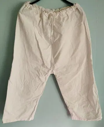 &decor 핸드메이드 팬츠 앤티크 작가 1점 린넨 면