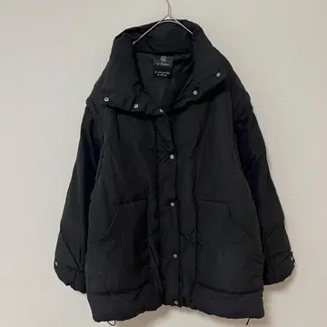 더블 클로젯 2WAY 패딩 자켓 베스트 오버 사이즈 F 블랙