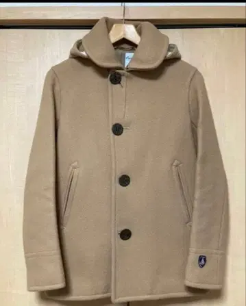 Orcival 후드 부착 피코트 베이지