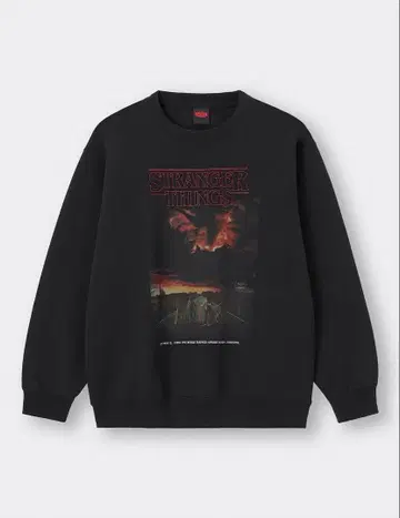 GU 스트레인저 씽즈 헤비 웨이트 맨투맨 풀오버