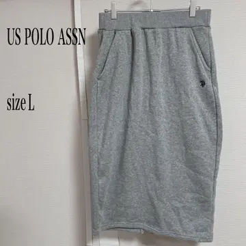 US POLO ASSN 그레이 타이트 스커트 L 사이즈