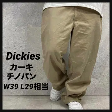 디키즈 카키 치노 팬츠 워크 팬츠 구제 의류 W39 L29 상당