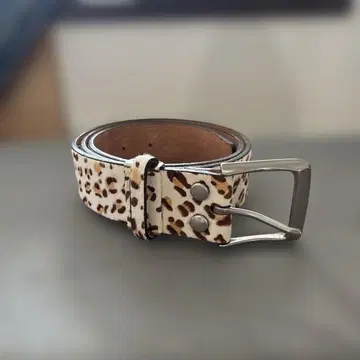 레오파드 무늬 벨트 해외 스트릿
