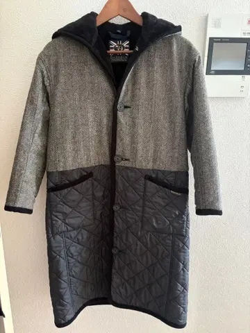 Lavenham 퀼팅 자켓 그레이/블랙