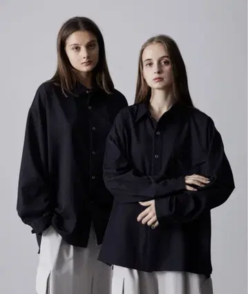 [ CLEL ] 반지 스냅 루즈 셔츠