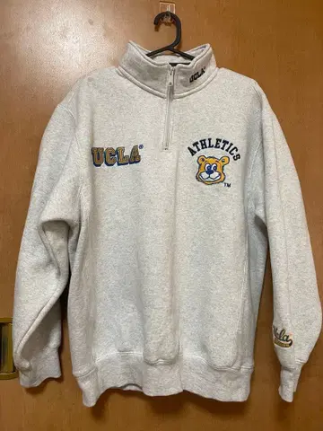UCLA 하프 지퍼 맨투맨 M 그레이