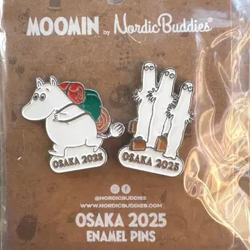 Moomin OSAKA 2025 에나멜 핀 2개 세트