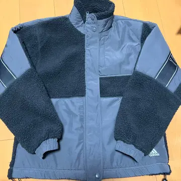 adidas 플리스 자켓 XS 네이비/그레이