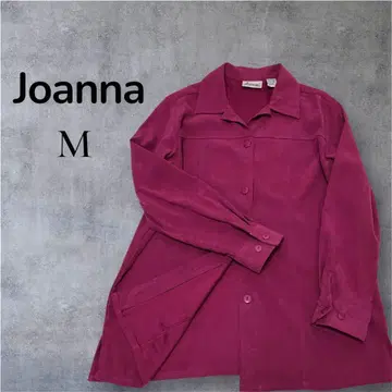 Joanna 스웨이드풍 셔츠 블라우스 M 보르도 와인 레드 셔츠