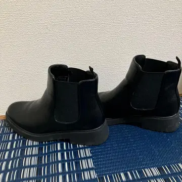 유니클로 블랙 사이드 고어 부츠 24.0cm