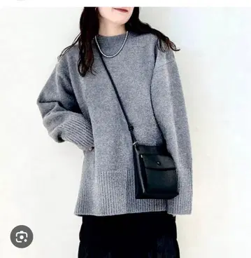 로리즈팜 라메 BIG 풀오버 LS 그레이