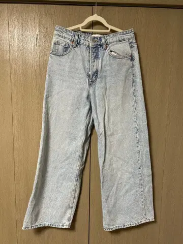 ZARA 배기 데님 팬츠 라이트 블루 캐주얼 S
