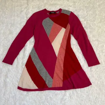 HIROKO BIS 여성용 긴팔 니트 M 올 패턴 핑크 히로코코시노