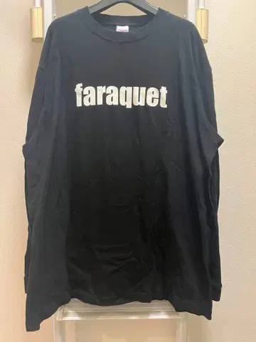 FARAQUET 티셔츠 블랙 XXL DISCHORD FUGAZI