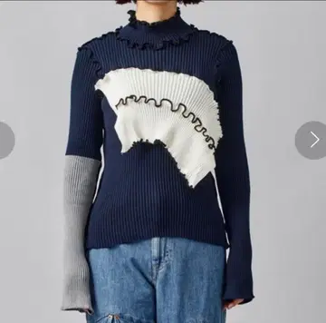 kotohayokozawa 리브 니트 터틀넥