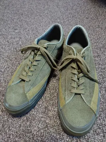 ASAHI BELTED LOW SUEDE - 카키 (일본제) 27.0cm