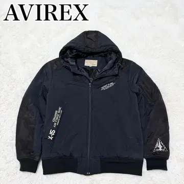 새상품급 AVIREX 플라이트 자켓 봄버 자켓 2XL 블랙