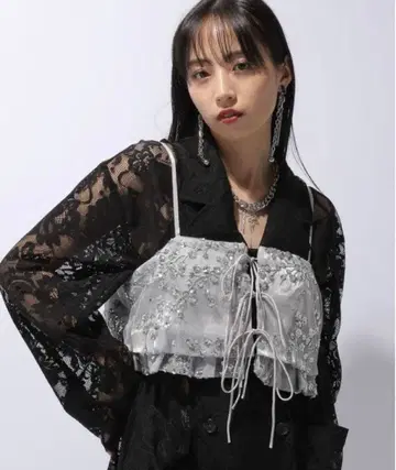 [ HARE ] 2way 디자인 뷔스티에 실버