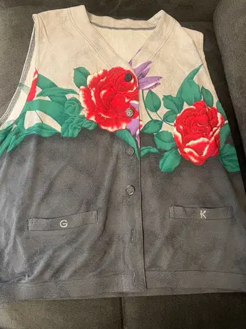 이타리야 꽃무늬 그레이 베스트 9호