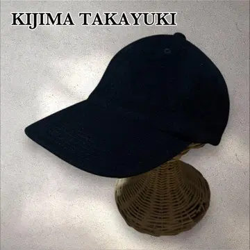 새상품급 KIJIMA TAKAYUKI 캐시미어 야구 모자 블랙