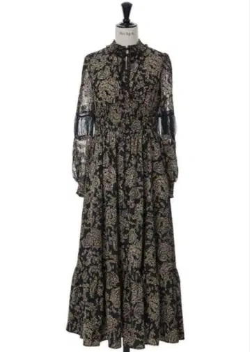 Herlipto Winter Floral Long-sleeve Dress