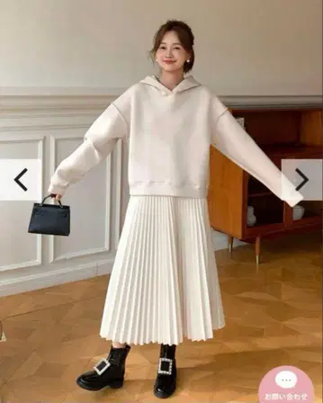 BirthdayBash 미디 플리츠 스커트