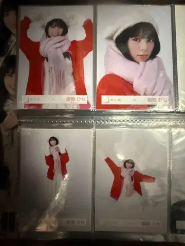 사쿠라자카46 생사진 겨울 의류 이나쿠마 히나 4종 컴프