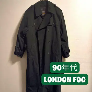 90년대 LONDON FOG 트렌치코트 다크 그린