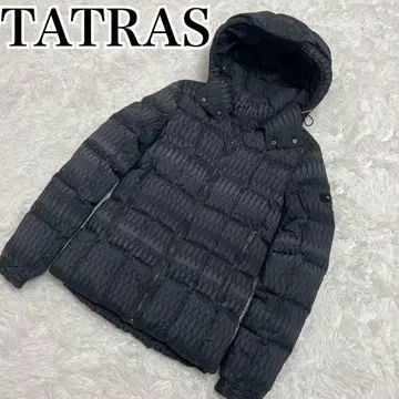 TATRAS 타트라스 블랙 다운 자켓 후드 부착 퀼팅