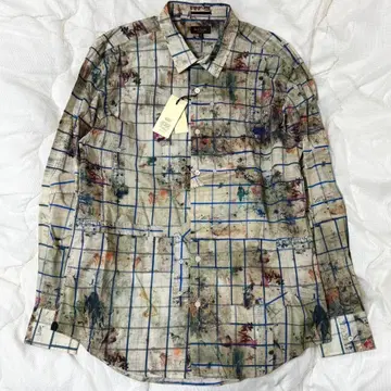 현행 모델 폴스미스 컬렉션 긴팔 셔츠 아브스트랙트 페인팅 택