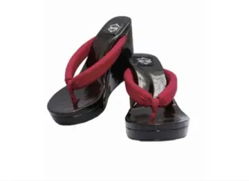 클라세 통굽 일본 나막신 L 사이즈 빨간색