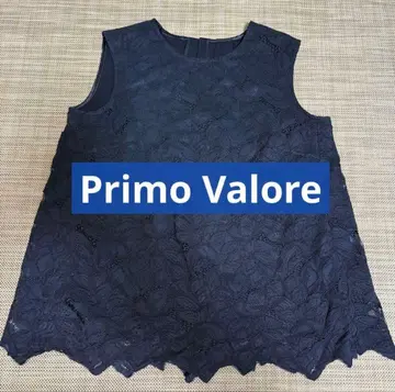 (새상품) Primo Valore 슬리브리스 레이스 다크 네이비 일본제