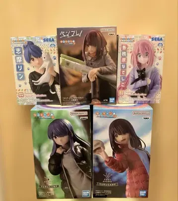 유루캠 각카미가하라 나데시코 시마 린 토키 아야노 피규어 5종 세트