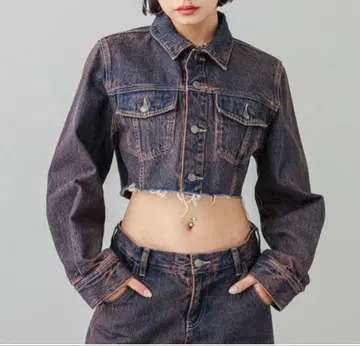X-girl OVERDYED DENIM JACKET