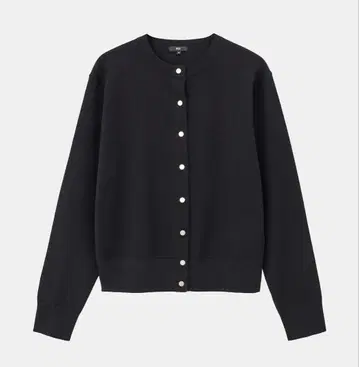 2024 AW PLST 블랙 긴팔 가디건 S