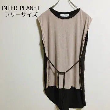 [ INTER PLANET 인터플래닛 ] 튜닉 브라운 계열 슬릿