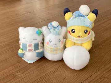 봉제 인형 포켓몬 피카츄 카비곤 눈사람 포켓몬 센터