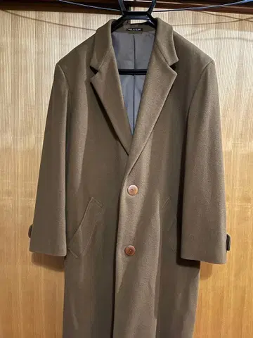 COMME CA DU MODE 브라운 더블 버튼 코트