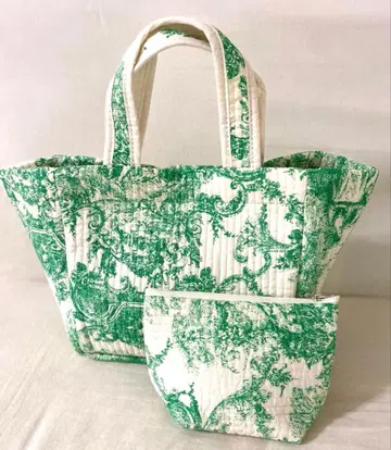 [ 미사용 새상품 ] 한국 누비백 레데이트 토트백 누비 파우치